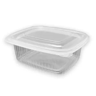 50 Envases de Plástico para Alimentos Ecologico PP - Pack Plastico Reutilizable - Tarrinas de Plastico con Tapa Reciclables