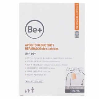 Be+ aposito reduc repar cicatri 5x8cm 5u