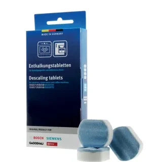 Pastillas descalcificadoras cafetera Bosch, Siemens 00311976