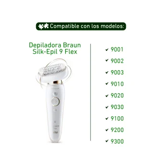 Cabezal corte depiladora Braun Silk Epil 9 Flex 81719636