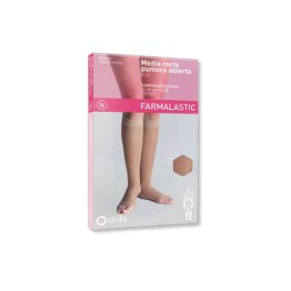 Farmalastic media corta compr camel t-m