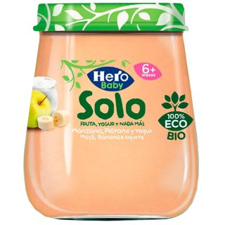 Hero baby solo manz plat y yogur 120 g