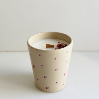 Vela de hogar «Tazavela» – Aroma Fresas con Nata