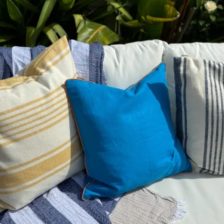 Funda de cojin NIZA azul