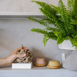 Esponja natural de yute