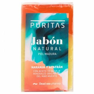 Puritas Jabón Natural Naranja Azafrán 100 Gramos – Revitalizante