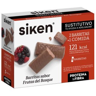 Siken barritas frutas del bosque 8 uds