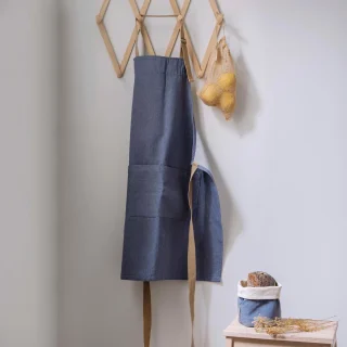 Delantal ajustable denim reciclado