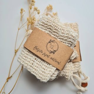 Bolsita de sisal natural