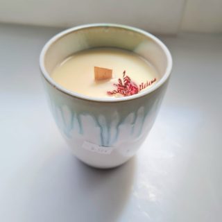 Vela de hogar «Tazavela» – Aroma vainilla, te, menta, bergamota