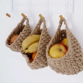 Cesto de yute natural