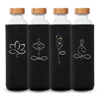 Botella Flaska con funda de neopreno Yoga Practice