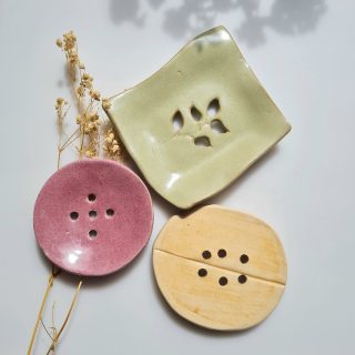 Jabonera de cerámica