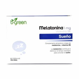Melatonina 1 mg Bgreen 60 Cápsulas – Regular El Sueño