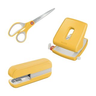 Pack perforadora + grapadora + tijeras Leitz Ergo Cosy