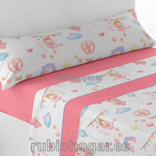 Juego de sábanas coralina Danza
