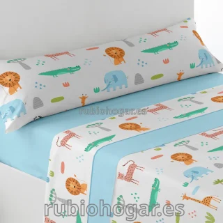 Juego de sábanas coralina Zoo