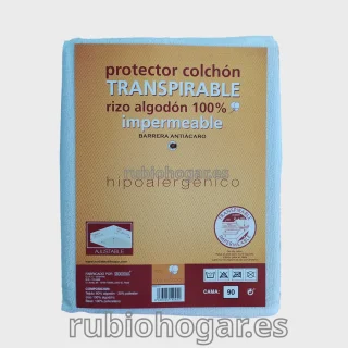 Protector colchón rizo transpirable Zorba