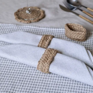 Servilletero de yute (Pack de 4)