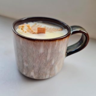 Vela de hogar «Tazavela»  – Aroma Capuccino