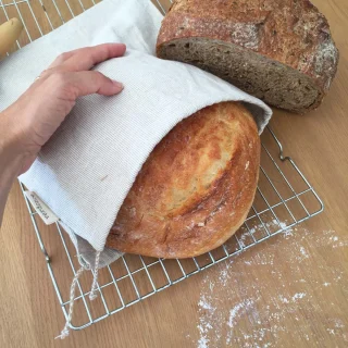 Bolsa de tela de algodón reciclado